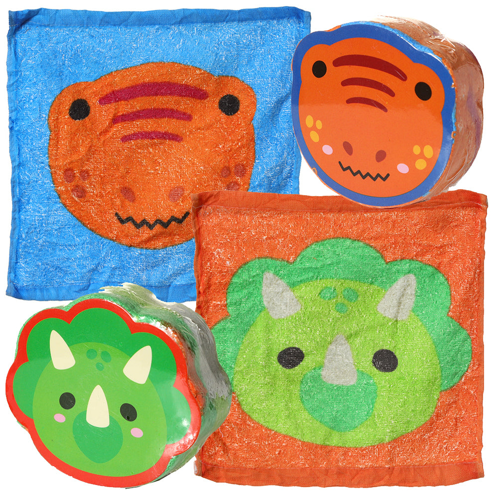 Fun Dinosaur | Compressed Flannel | Mini Gift | Cracker Filler