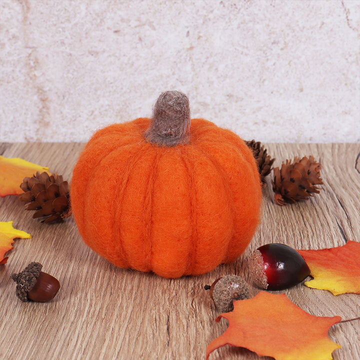 Halloween Pumpkin | Needle Felting Complete Craft Kit | 10cm Wide