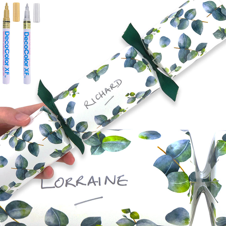 Personalise Your Own Crackers Craft Kit | Watercolour Eucalyptus | Minimum 4