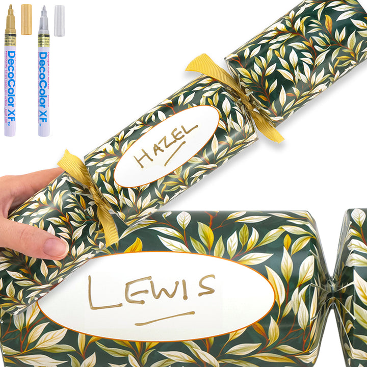 Personalise Your Own Crackers Craft Kit | Golden Foliage | Minimum 4