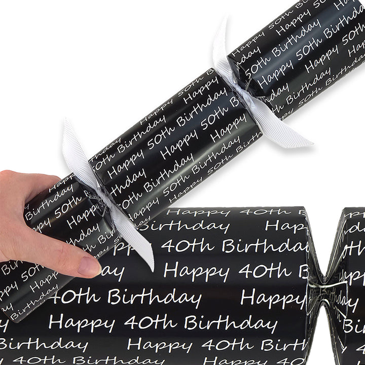 Black Milestone Birthday | Cracker Making Kit | Make Your Own