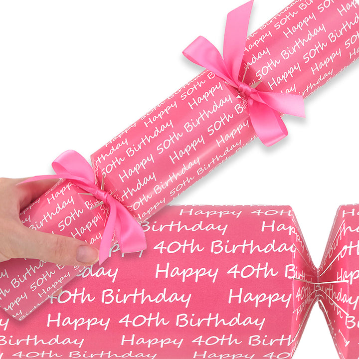 Pink Milestone Birthday | Cracker Making Kit | Make Your Own