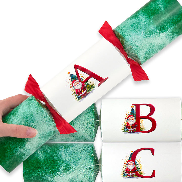 Letters A to Z | Single Christmas Cracker Making Craft Kit | Santa Design