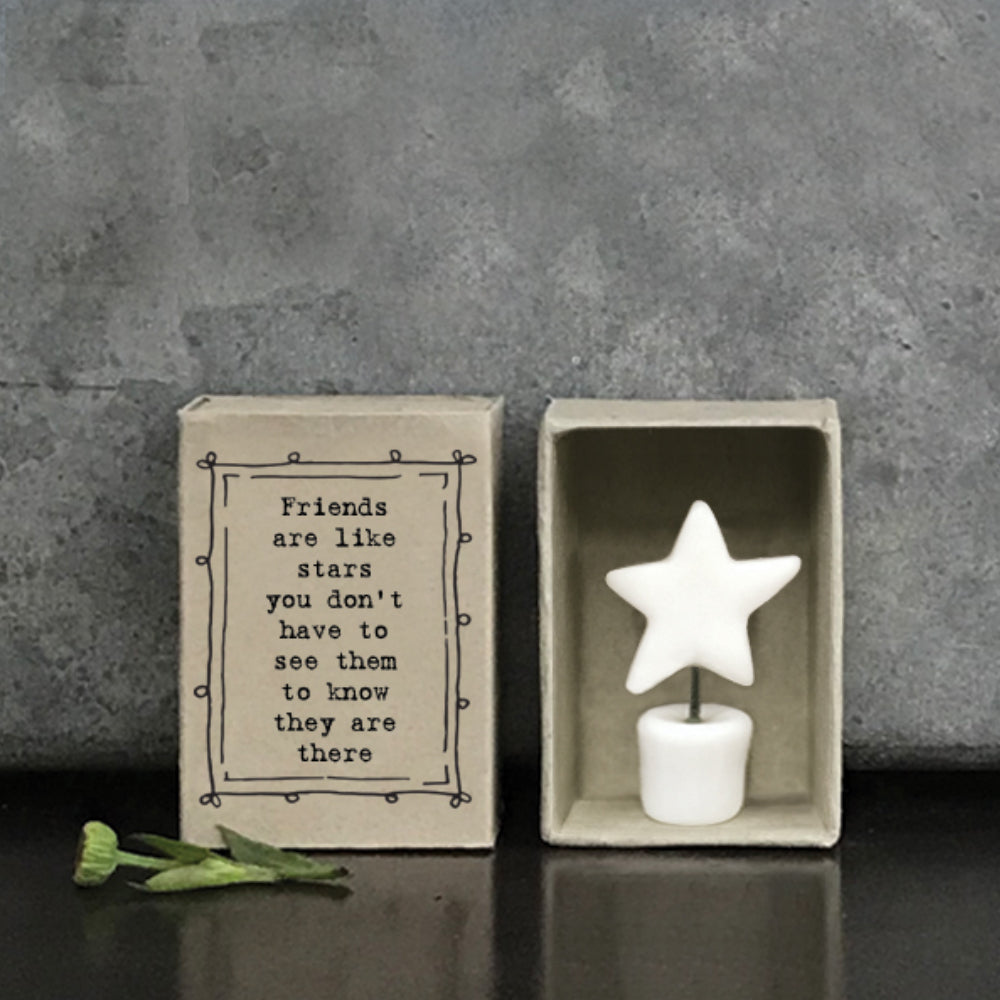 Mini Ceramic Star in a Pot Ornament in a Gift Box | Cracker Filler Gifts