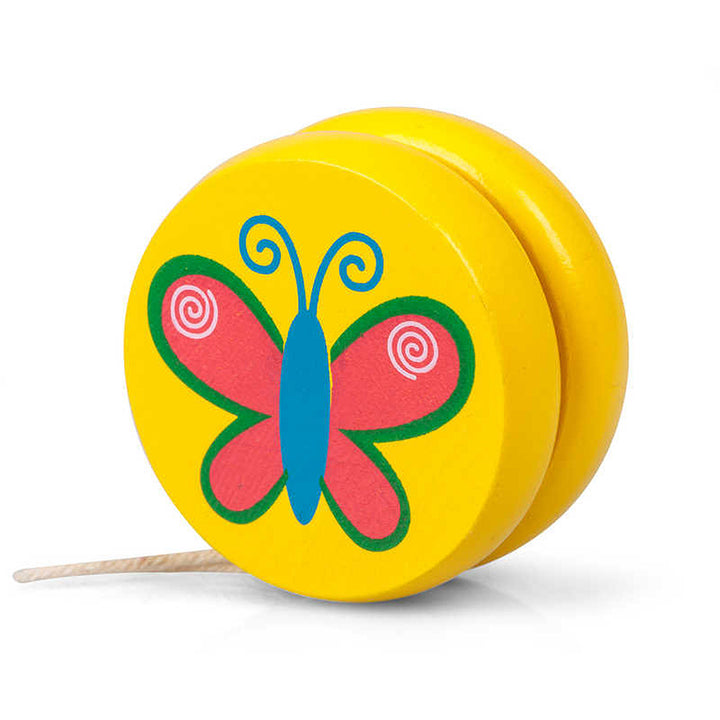 Mini Colourful Wooden Yo-Yo for Kids | Single | Little Gift | Cracker Filler