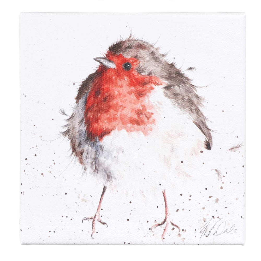 20cm Wrendale Canvas | The Jolly Robin | Home Décor Gift Item