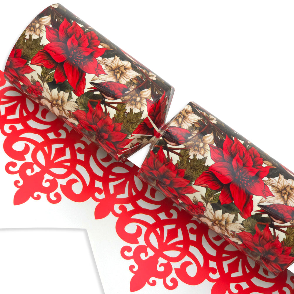 Christmas Poinsettia | William Morris | Cracker Making Craft Kit | Craft Kit