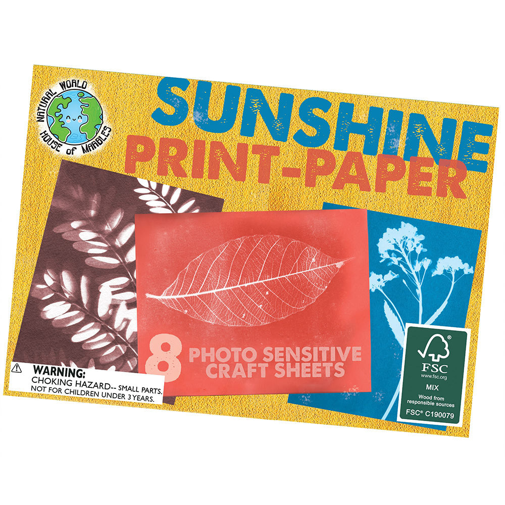 Sunshine Print Paper | Photo Sensitive Craft Sheets | Kids Activity