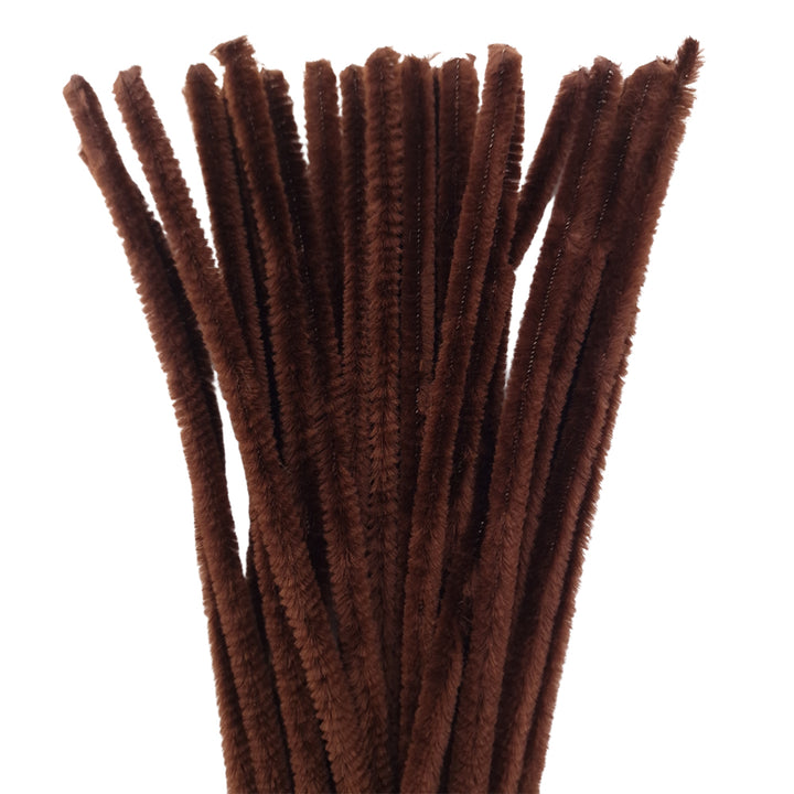 25Pk 9mm Single Colour Packs 30cm Chenille Stems Craft Pipe Cleaners