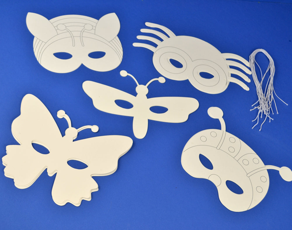 16 Insect & Bugs Masks to Decorate for Kids Crafts