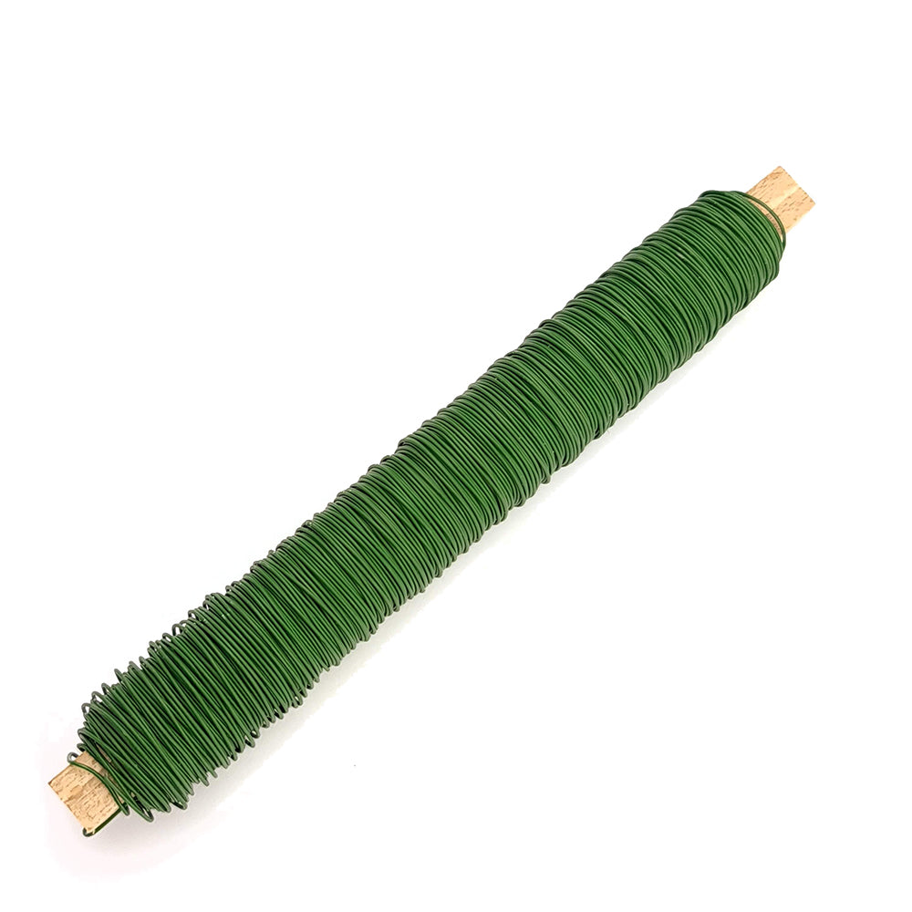 50m Green Floristry Wire