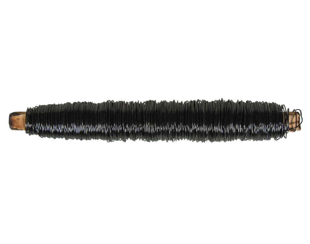 0.5mm Black Metal Floristry Wire - 100g Reel