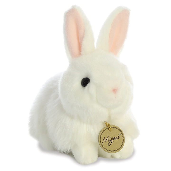 19cm Angora White Bunny Soft Plush Cuddly Toy Gift