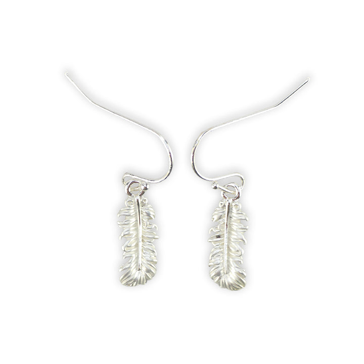 Feathers | Silver Plated Drop Earrings | Little Gift | Cracker Filler