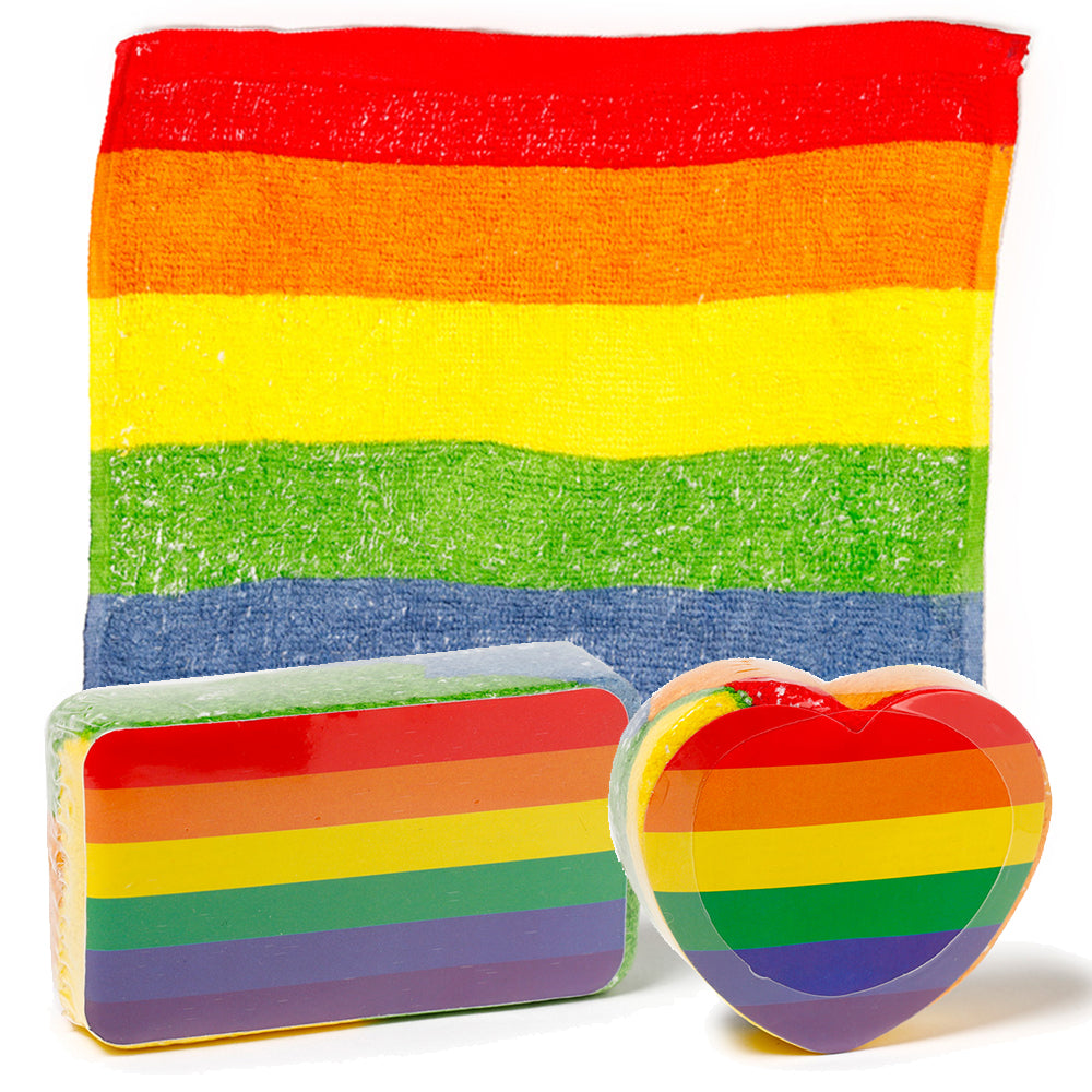 Pride Rainbow | Compressed Flannel | Mini Gift | Cracker Filler