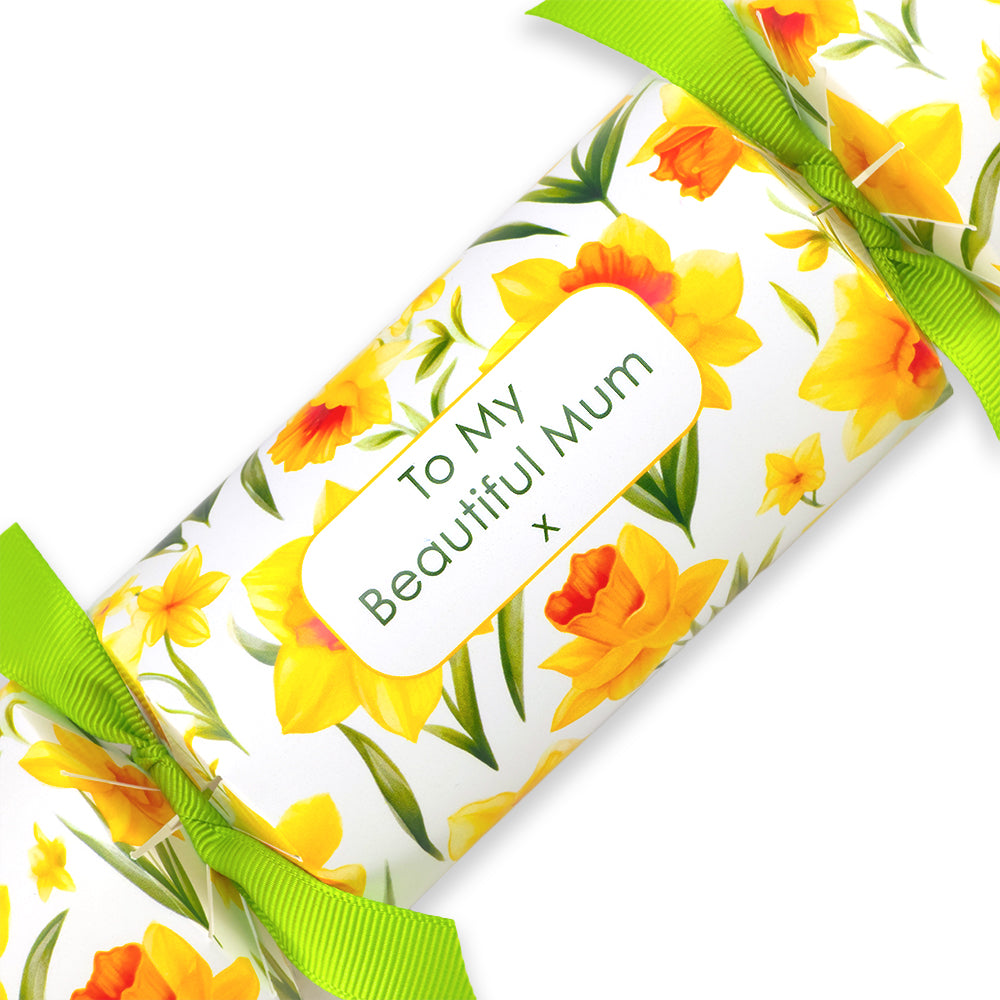 To My Beautiful Mum | Mother's Day Cracker Craft Kit | Spring Daffodils | Single