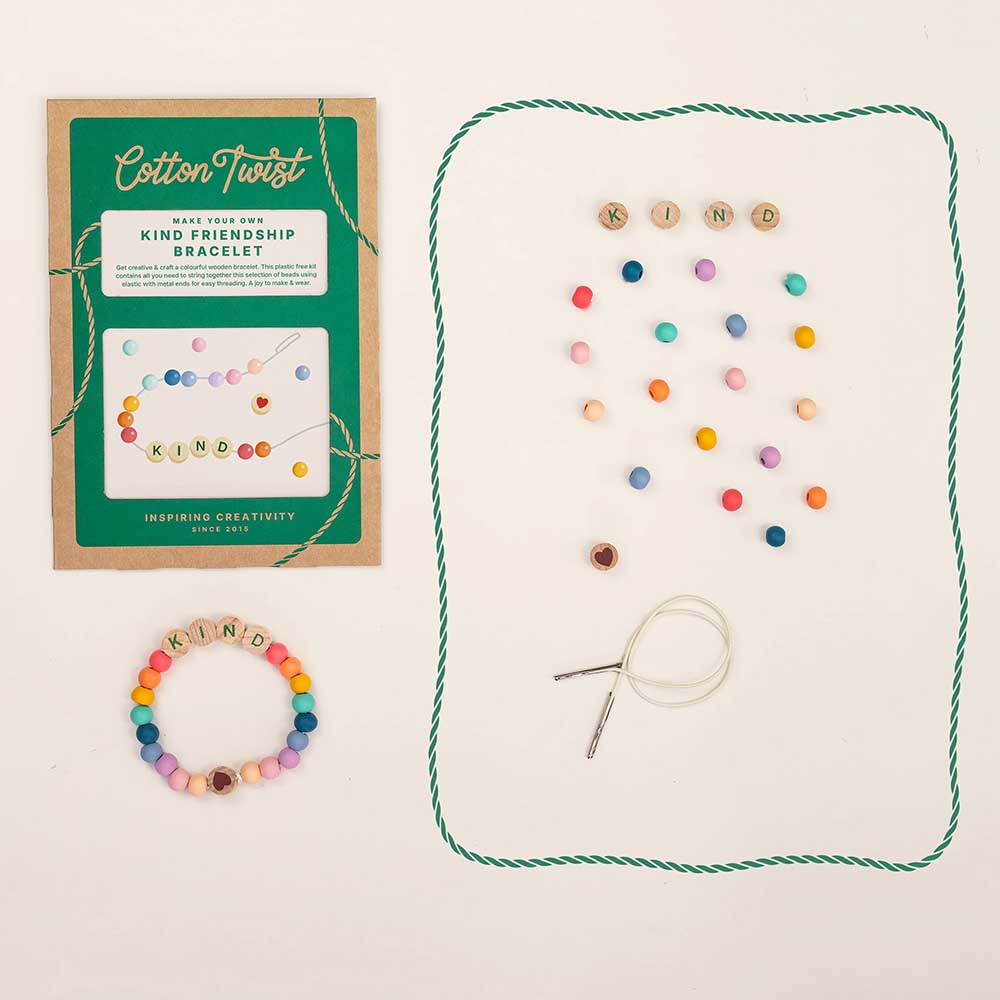 Make Your Own Kind Friendship Bracelet | Complete Sustainable Craft Kit for Kids