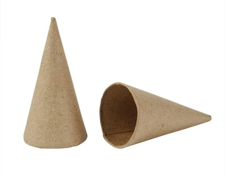 Paper Mache Cones to Decorate - Choice of Sizes | Papier Mache Shapes