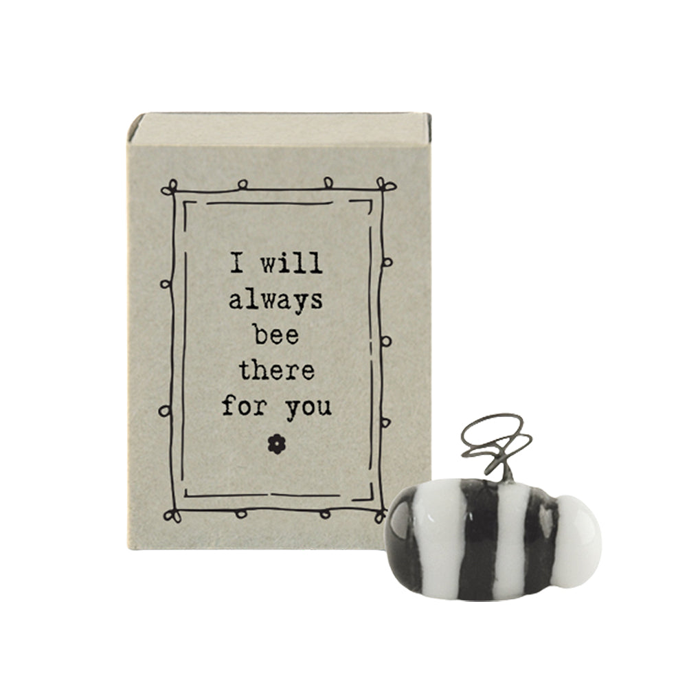 Mini Ceramic Bee Ornament I Will Always Bee There For You | Cracker Filler Gift