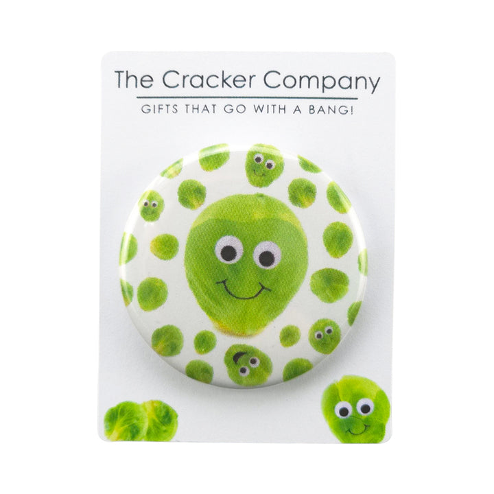 Googly Eyed Sprout | 38mm Button Pin Badge | Little Gift | Cracker Filler