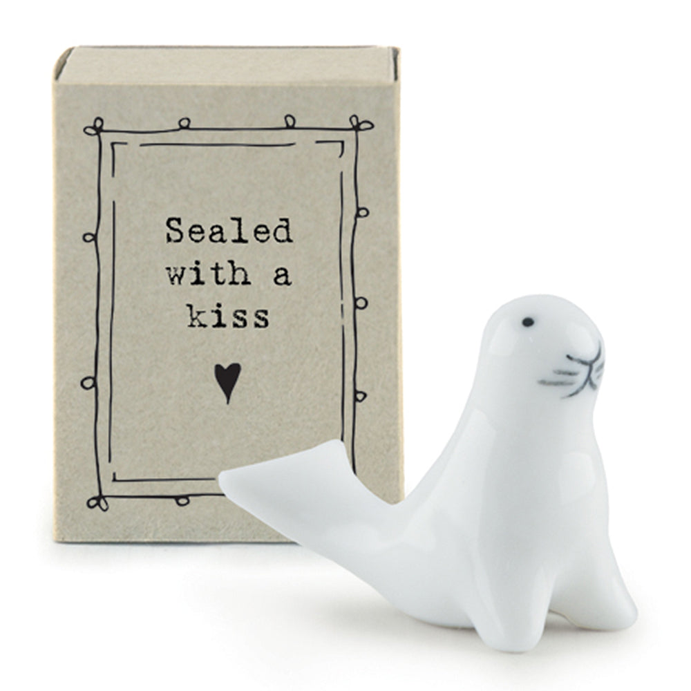 Sealed With a Kiss Matchbox | Ceramic Seal | Cracker Filler | Mini Gift