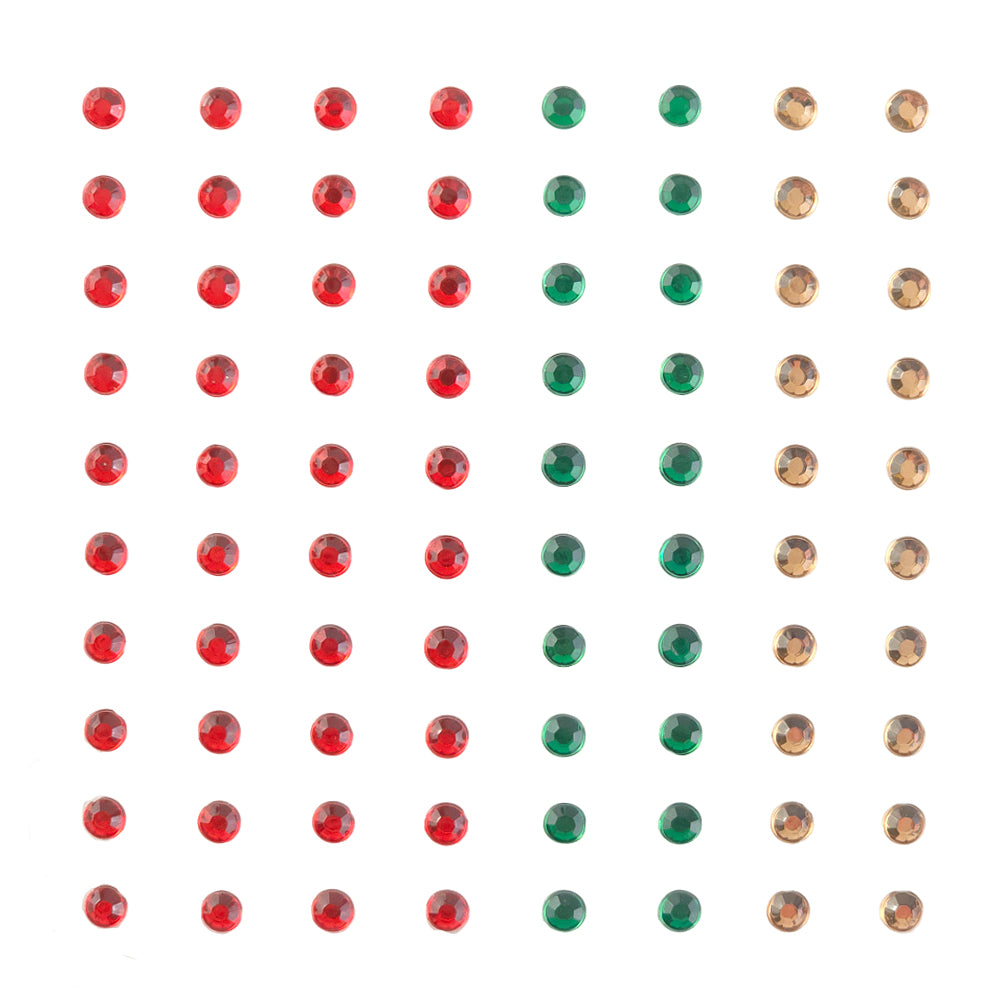 Self Adhesive Gems or Pearls | 4mm | 80 per Sheet | Crafts &amp; Papercrafts