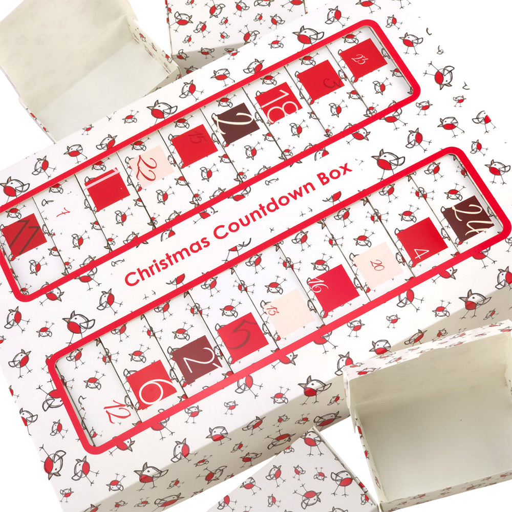 Advent Calendar Making Kit | 25 Soap Boxes & Outer Box | Chirpy Robin