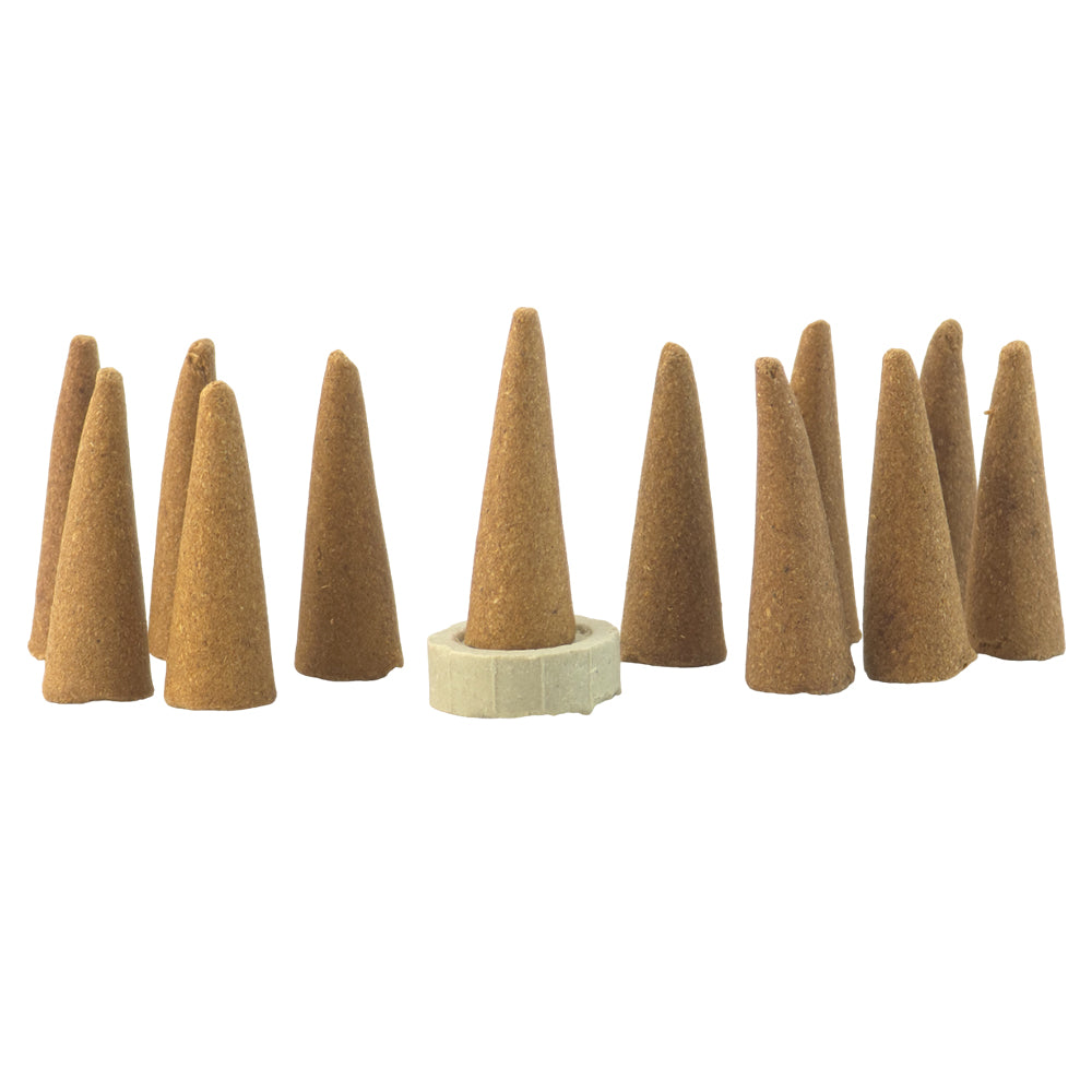 Rose Scented | 12 Dhoop Cones & Stand | Cracker Filler | Mini Gift
