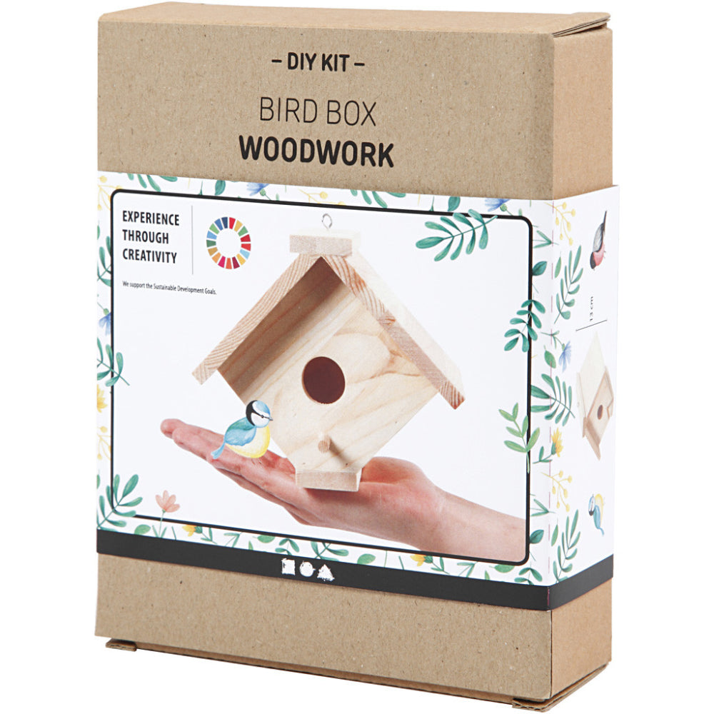 Woodworking Garden Simple DIY Bird Box Craft Kit