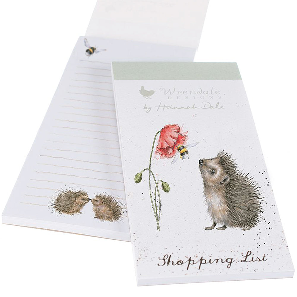 Busy as a Bee | Hedgehog | Magnetic Shopping List | Wrendale Designs
