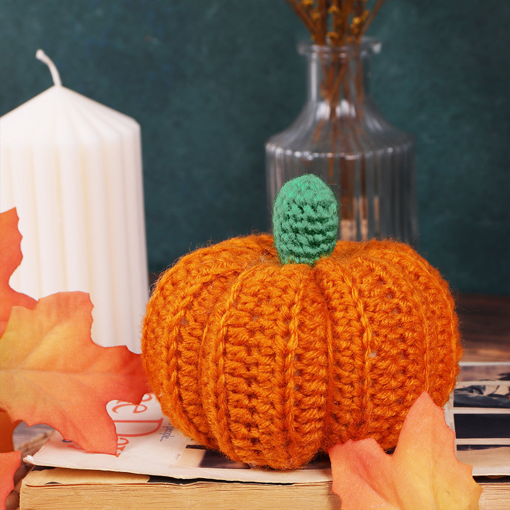 Halloween Pumpkin | Complete Crochet Kit | Makes a 10cm Pumpkin