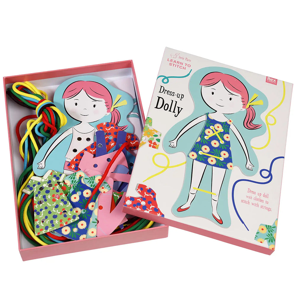 Learn to Sew | Dress Up Dolly Set | Boxed Kit for Kids