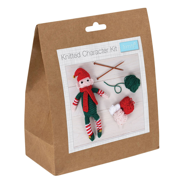 Christmas Elf | Complete Knitting Kit | Makes a 13cm Elf