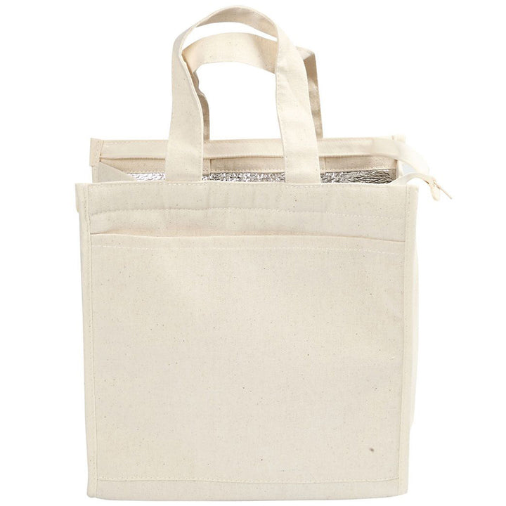 100% Cotton Insulated Cooler Bag | Textile &amp; Fabric Painting | 25x24x12 cm