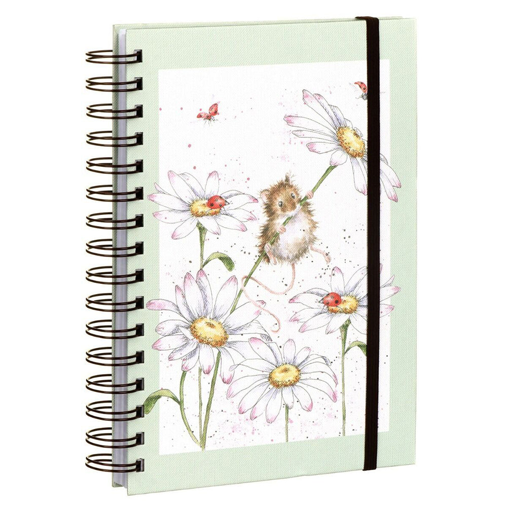 Oops a Daisy Mouse | A5 Spiral Bound Notebook | Wrendale Designs