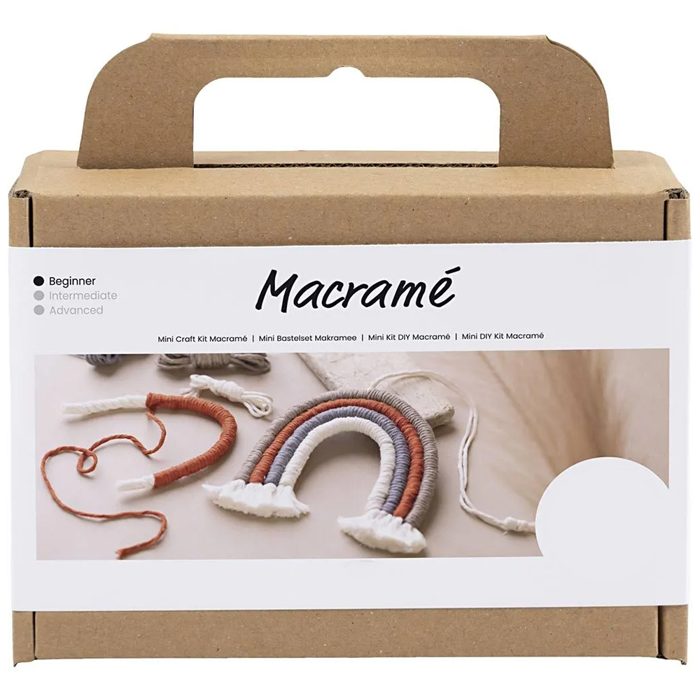 Macrame Rainbow Craft Kit | Earth Tones | Makes 2