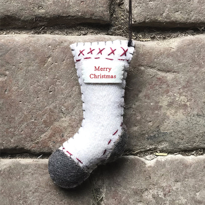 Little Felt Stocking Ornament | Merry Christmas | Mini Gift | Cracker Filler