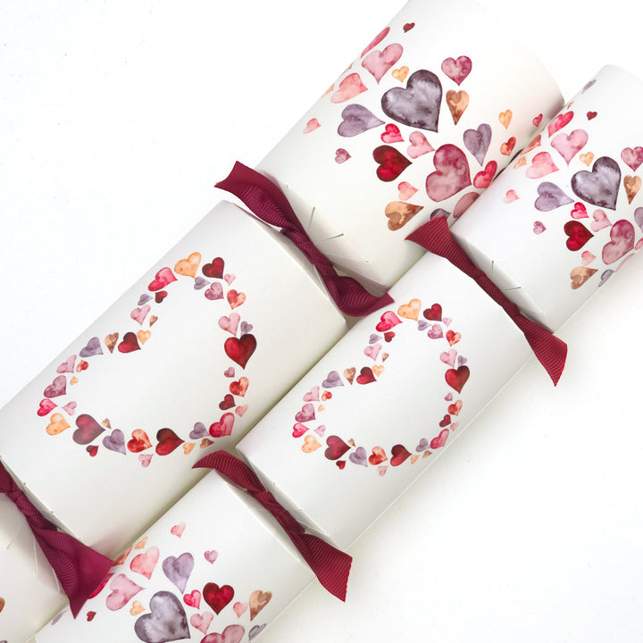 Watercolour Hearts | Cracker Making Craft Kit | Make & Fill Your Own