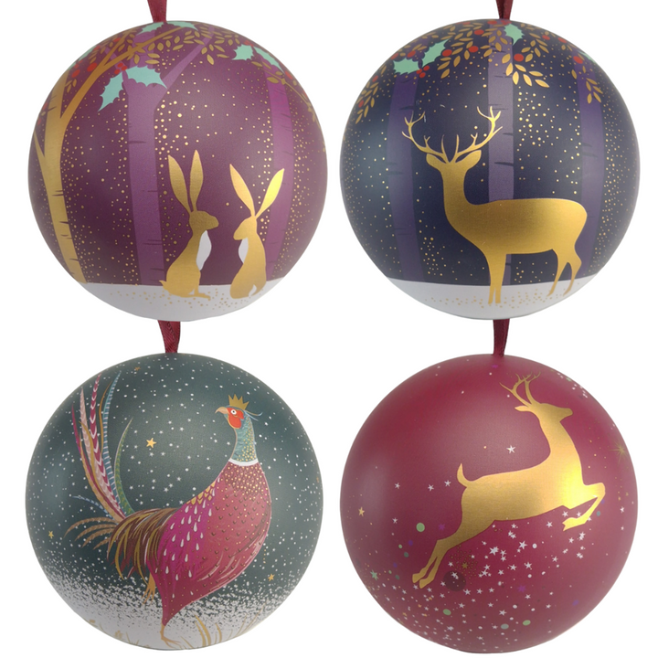 Fillable Tinware Bauble | Decadent Golden Woodland Christmas | Sara Miller | 7cm