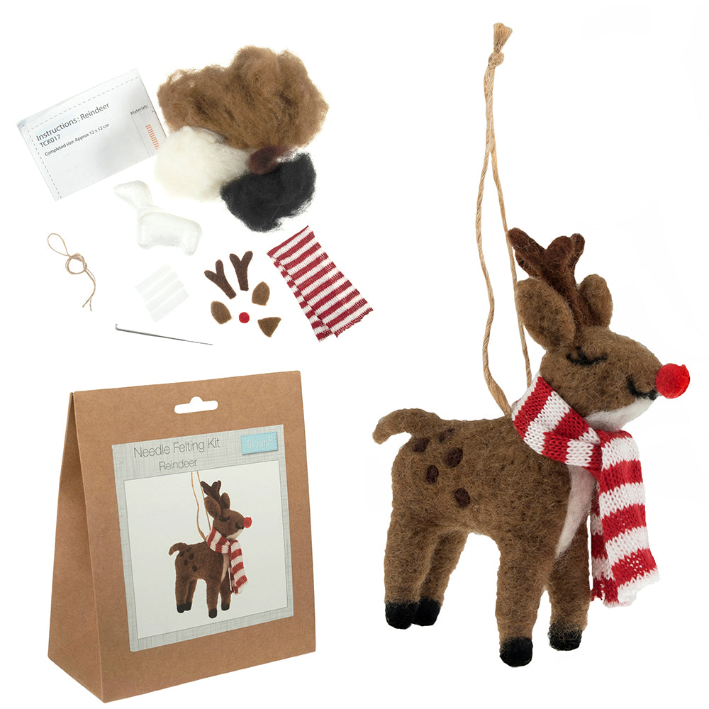 Rudolph the Red Nosed Reindeer | Christmas Needle Felting Craft Kit