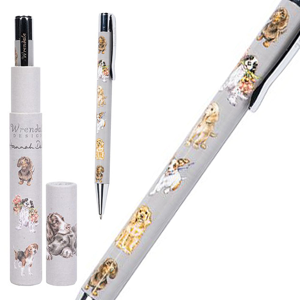 Wrendale Designs Dogs Ballpoint Pen in Gift Tube | Cracker Filler | Mini Gift