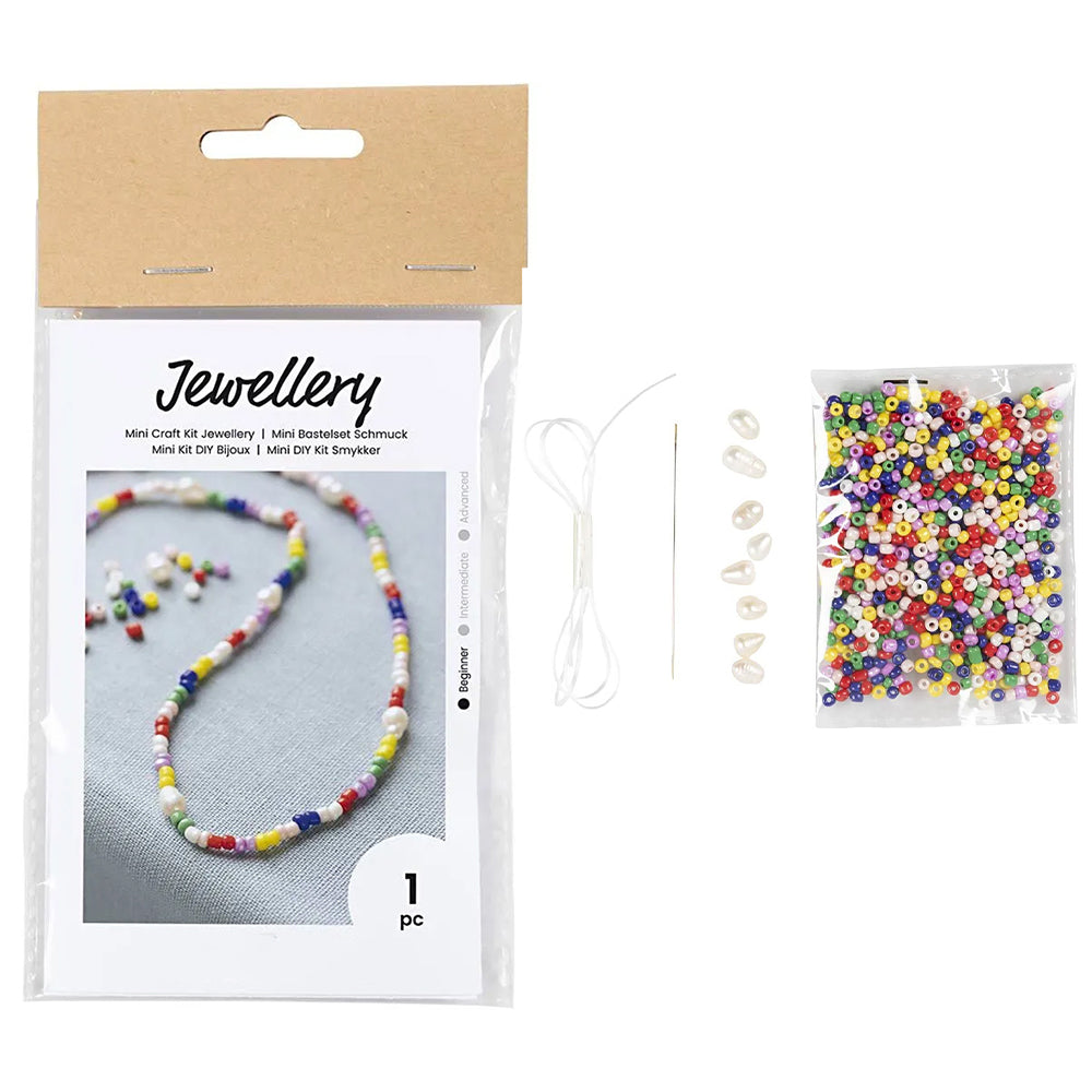 Freshwater Pearl Necklace | Mini Jewellery Craft Kit for Kids | Makes 1