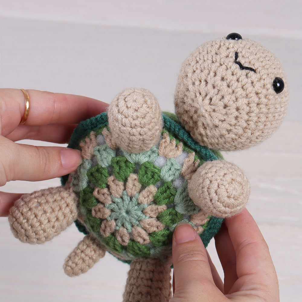Amigurumi Tortoise | Complete Crochet Craft Kit | 19cm Tall