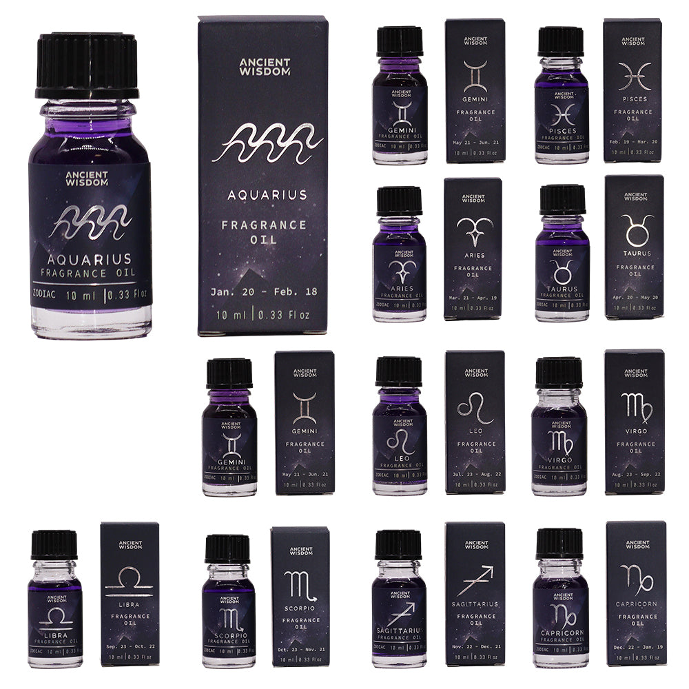 Zodiac Fragrance Oil | Star Signs | 10ml Boxed | Little Gift | Cracker Filler