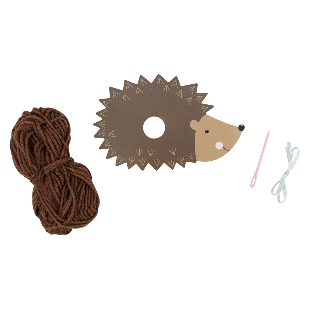 Cute Hedgehog | Kids Pom Pom Hanging Ornament Craft Kit