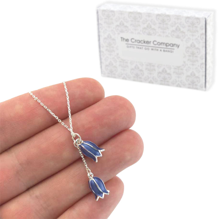Dainty Bluebell Necklace | Pendant on Chain | Mini Gift | Cracker Filler