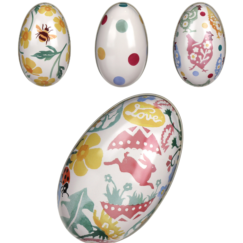 Cute Emma Bridgewater Two-Part Tinware Eggs | Fillable Easter Gift