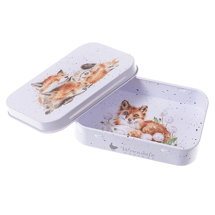 9cm Wrendale Lidded Tin Fox Design | Cracker Filler Gift