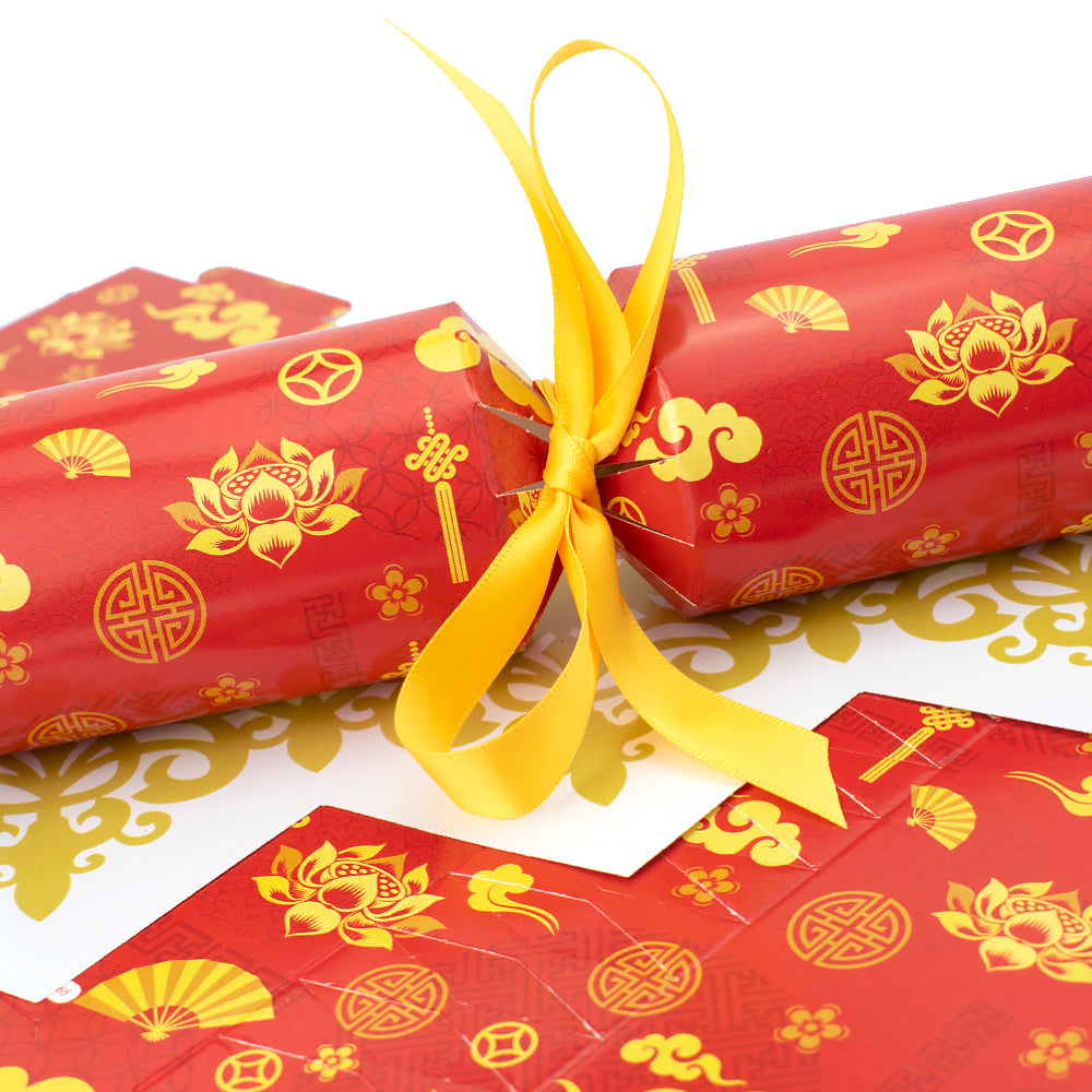 Golden Oriental Chinese New Year Cracker Making Kits - Make & Fill Your Own