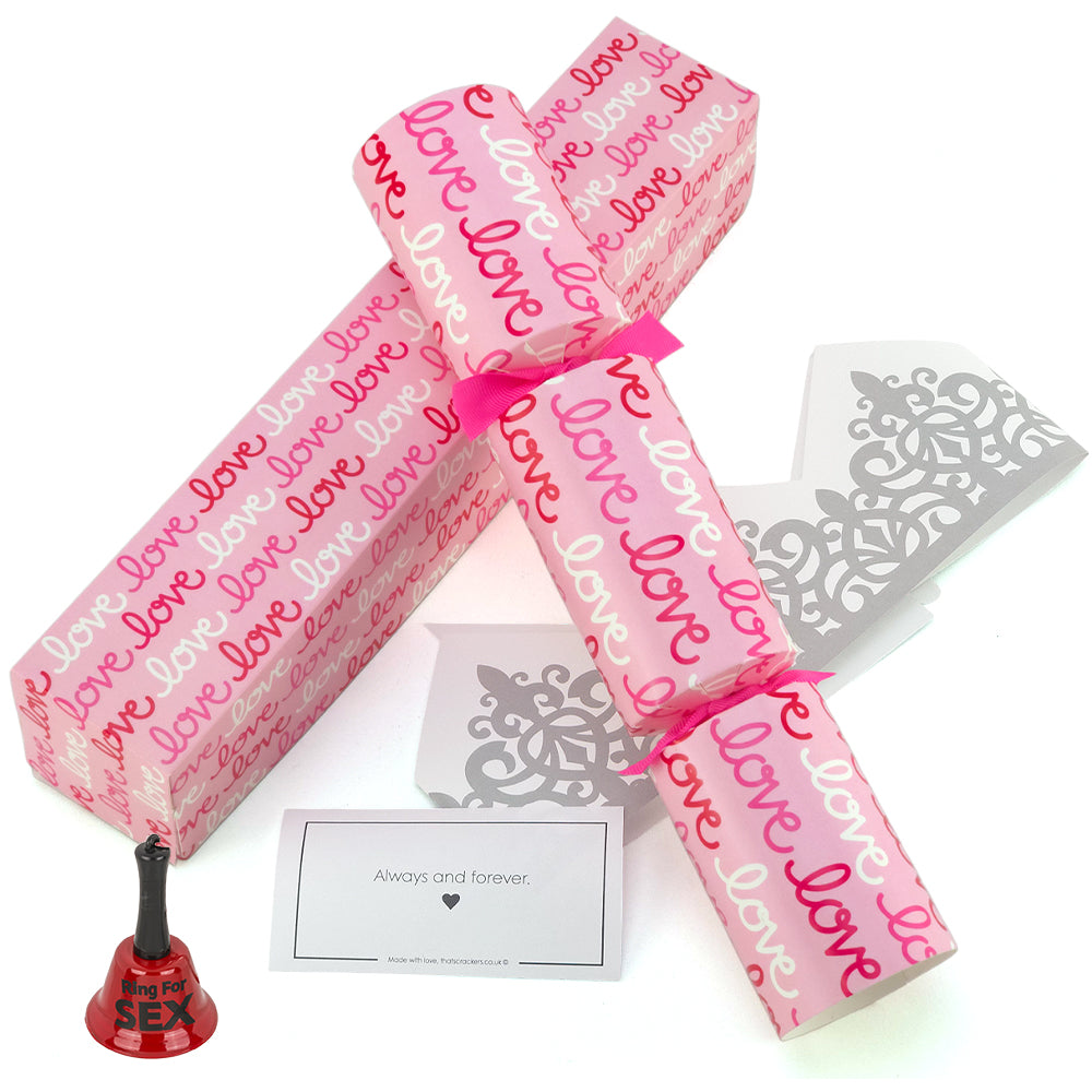 Love Love Love | Single Filled Valentine's Day Cracker | Choice of Gifts